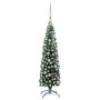 Árbol de Navidad preiluminado con luces y bolas verde 150 cm de vidaXL, Arboles de navidad - Ref: Foro24-3077851, Precio: 63,...