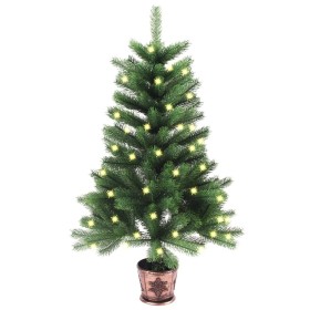 Künstlicher Weihnachtsbaum mit grünen LEDs 90 cm von vidaXL, Weihnachtsbäume - Ref: Foro24-3077466, Preis: 55,32 €, Rabatt: %