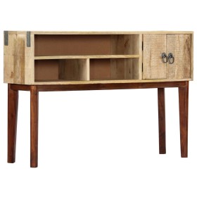 Mesa consola de madera maciza de mango rugosa 115x30x76 cm de vidaXL, Mesas auxiliares - Ref: Foro24-282746, Precio: 171,02 €...