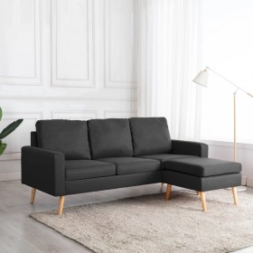 3-seater sofa with dark gray fabric ottoman by vidaXL, Sofas - Ref: Foro24-288724, Price: 441,63 €, Discount: %