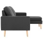 3-Sitzer-Sofa mit dunkelgrauer Stofffußstütze von vidaXL, Sofas - Ref: Foro24-288724, Preis: 441,63 €, Rabatt: %