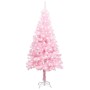 Künstlicher Weihnachtsbaum mit LEDs und rosa Stütze 120 cm PVC von vidaXL, Weihnachtsbäume - Ref: Foro24-3077411, Preis: 31,6...