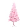 Künstlicher Weihnachtsbaum mit LEDs und rosa Stütze 120 cm PVC von vidaXL, Weihnachtsbäume - Ref: Foro24-3077411, Preis: 31,6...