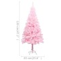 Künstlicher Weihnachtsbaum mit LEDs und rosa Stütze 120 cm PVC von vidaXL, Weihnachtsbäume - Ref: Foro24-3077411, Preis: 31,6...