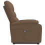 Sillón elevable tela marrón de vidaXL, Sillones - Ref: Foro24-3109609, Precio: 381,99 €, Descuento: %