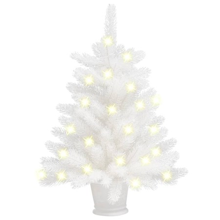 Artificial Christmas tree with LED and thick branches white 65 cm by vidaXL, Christmas trees - Ref: Foro24-3077458, Price: 45...