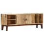 Solid rough mango wood TV cabinet 130x30x46 cm by vidaXL, TV Furniture - Ref: Foro24-282747, Price: 222,25 €, Discount: %