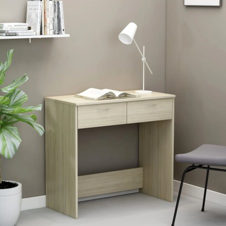 Sonoma oak plywood desk 80x40x75 cm by vidaXL, Desks - Ref: Foro24-801358, Price: 61,71 €, Discount: %