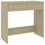 Sonoma oak plywood desk 80x40x75 cm by vidaXL, Desks - Ref: Foro24-801358, Price: 61,71 €, Discount: %