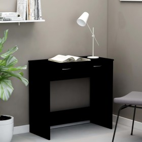 Escritorio de madera contrachapada negro 80x40x75 cm de vidaXL, Escritorios - Ref: Foro24-801356, Precio: 65,04 €, Descuento: %