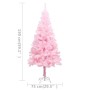 Artificial Christmas tree with LEDs and pink PVC support 150 cm by vidaXL, Christmas trees - Ref: Foro24-3077412, Price: 33,9...