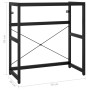 Black iron washbasin structure 79x38x83 cm by vidaXL, bathroom vanities - Ref: Foro24-338501, Price: 55,61 €, Discount: %