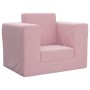 Rosafarbenes Kinderschlafsofa aus weichem Plüsch von vidaXL, Baby- und Kleinkindmöbel - Ref: Foro24-341850, Preis: 38,67 €, R...