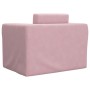 Sofá cama para niños felpa suave rosa de vidaXL, Mobiliario para bebés y niños pequeños - Ref: Foro24-341850, Precio: 38,67 €...