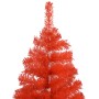 Árbol de Navidad preiluminado con luces y bolas rojo 240 cm de vidaXL, Arboles de navidad - Ref: Foro24-3077602, Precio: 126,...