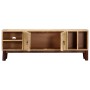 Solid rough mango wood TV cabinet 130x30x46 cm by vidaXL, TV Furniture - Ref: Foro24-282747, Price: 222,25 €, Discount: %