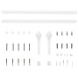 Kit herrajes para puertas correderas de acero blanco 183 cm de vidaXL, Marcos de puertas - Ref: Foro24-151709, Precio: 63,43 ...