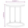 Transparent and gold tempered glass side table 45 cm by vidaXL, Side tables - Ref: Foro24-331661, Price: 61,71 €, Discount: %