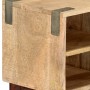 Massiver TV-Schrank aus rauem Mangoholz, 130 x 30 x 46 cm von vidaXL, TV-Möbel - Ref: Foro24-282747, Preis: 222,25 €, Rabatt: %