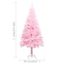 Künstlicher Weihnachtsbaum mit LEDs und rosa PVC-Stütze 180 cm von vidaXL, Weihnachtsbäume - Ref: Foro24-3077413, Preis: 36,5...