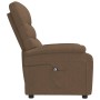 Sillón reclinable eléctrico de tela marrón de vidaXL, Sillones - Ref: Foro24-3073688, Precio: 258,77 €, Descuento: %