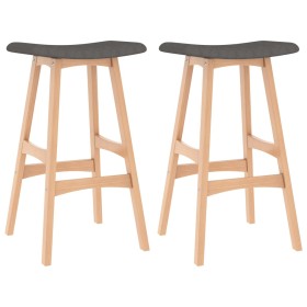 Kitchen stools 2 units dark gray fabric by vidaXL, Kitchen stools - Ref: Foro24-289388, Price: 137,41 €, Discount: %