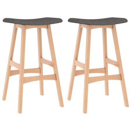 Kitchen stools 2 units dark gray fabric by vidaXL, Kitchen stools - Ref: Foro24-289388, Price: 137,41 €, Discount: %