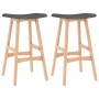 Kitchen stools 2 units dark gray fabric by vidaXL, Kitchen stools - Ref: Foro24-289388, Price: 137,41 €, Discount: %