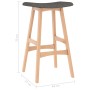 Kitchen stools 2 units dark gray fabric by vidaXL, Kitchen stools - Ref: Foro24-289388, Price: 137,41 €, Discount: %