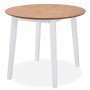 Juego de comedor de MDF y madera de caucho 3 piezas blanco de vidaXL, muebles para cocinas y comedores - Ref: Foro24-274942, ...