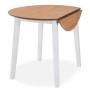 Juego de comedor de MDF y madera de caucho 3 piezas blanco de vidaXL, muebles para cocinas y comedores - Ref: Foro24-274942, ...