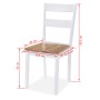 Dining chairs 6 units white rubber wood by vidaXL, dining chairs - Ref: Foro24-275061, Price: 315,00 €, Discount: %