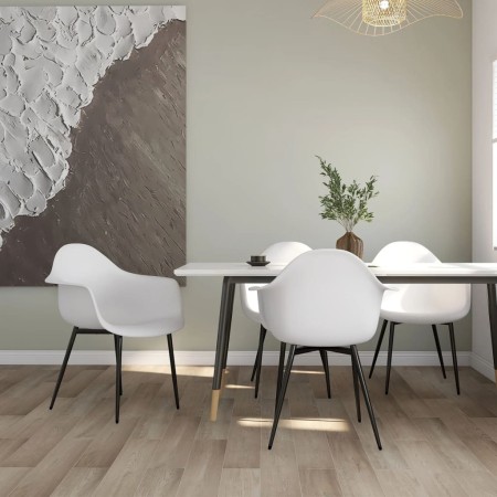 Dining chairs 4 units white PP by vidaXL, dining chairs - Ref: Foro24-338074, Price: 214,90 €, Discount: %