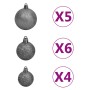 Künstlicher Weihnachtsbaum mit LEDs und roten PVC-Kugeln 180 cm von vidaXL, Weihnachtsbäume - Ref: Foro24-3077686, Preis: 58,...