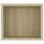 Hängender TV-Schrank aus Sonoma-Eichensperrholz, 100 x 30 x 26,5 cm von vidaXL, TV-Möbel - Ref: Foro24-806232, Preis: 41,32 €...