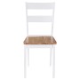 Dining chairs 2 units solid white rubber wood by vidaXL, dining chairs - Ref: Foro24-245368, Price: 113,18 €, Discount: %