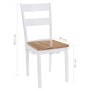 Dining chairs 2 units solid white rubber wood by vidaXL, dining chairs - Ref: Foro24-245368, Price: 113,18 €, Discount: %