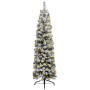 Árbol de Navidad artificial con LEDs y nieve PVC verde 120 cm de vidaXL, Arboles de navidad - Ref: Foro24-3077754, Precio: 35...