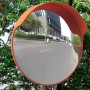 Konvexer Verkehrsspiegel aus orangefarbenem Kunststoff, 45 cm von vidaXL, Straßen- und Verkehrszeichen - Ref: Foro24-141680, ...