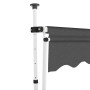 Manually operated retractable awning anthracite 400 cm by vidaXL, Awnings - Ref: Foro24-143692, Price: 98,77 €, Discount: %