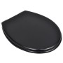 Asiento inodoro WC MDF tapa de cierre suave diseño negro de vidaXL, Asientos de inodoros y bidés - Ref: Foro24-140799, Precio...