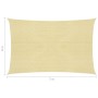 Beige HDPE sail awning 160 g/m² 4x7 m by vidaXL, Umbrellas - Ref: Foro24-311135, Price: 56,12 €, Discount: %