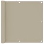 Balcony awning beige oxford fabric 90x300 cm by vidaXL, Umbrellas - Ref: Foro24-134940, Price: 18,46 €, Discount: %