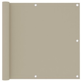 Toldo para balcón tela oxford beige 90x300 cm de vidaXL, Sombrillas - Ref: Foro24-134940, Precio: 18,46 €, Descuento: %