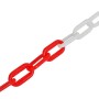 Red and White Warning Chain 30m by vidaXL, Safety signs - Ref: Foro24-141816, Price: 36,09 €, Discount: %