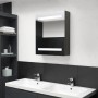 Armario de baño con espejo gris antracita 50x14x60 cm de vidaXL, Tocadores de baño - Ref: Foro24-326487, Precio: 108,10 €, De...