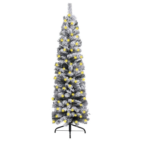 Árbol de Navidad delgado con nieve PVC verde 210 cm de vidaXL, Arboles de navidad - Ref: Foro24-3077757, Precio: 74,43 €, Des...