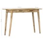 Mesa consola de madera maciza de mango rugosa 115x40x75 cm de vidaXL, Mesas auxiliares - Ref: Foro24-282748, Precio: 146,87 €...