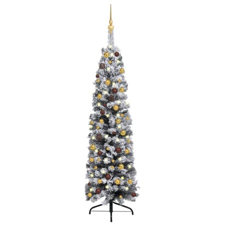 Artificial Christmas tree with LEDs and green PVC balls 120 cm by vidaXL, Christmas trees - Ref: Foro24-3077807, Price: 53,65...