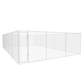 Galvanized steel outdoor kennel 950x570x185 cm by vidaXL, Dog kennels and fences - Ref: Foro24-145036, Price: 734,99 €, Disco...